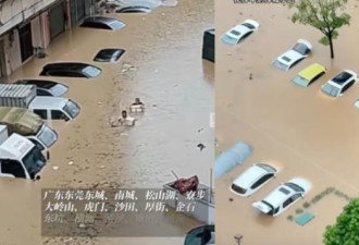华南暴雨如“倒水” 网友：两广地区天漏了