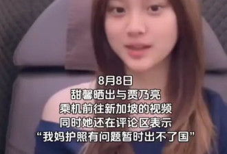 甜馨晒出和贾乃亮出游视频 透露李小璐因护照有问题无法陪同