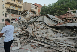 土耳其西部6.1级地震 多幢建筑物倒塌至少1死29伤