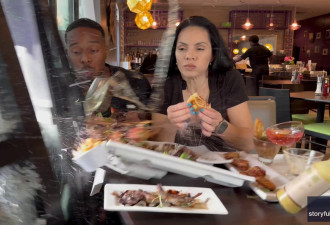 美食直播变灾难片 美网红夫妻餐厅遭失控汽车撞击