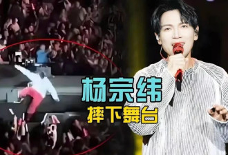杨宗纬演出摔下舞台第一视角：头先着地