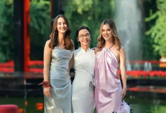 李国庆2个继女首曝光，金发碧眼大美女