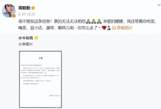 辛柏青丧妻刚满100天 就被撮合娶马伊琍 网友太离谱