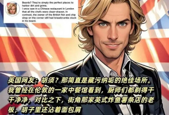外国网友很困惑：为什么中国男性很少蓄胡须？
