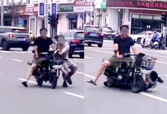 呼伦贝尔一男子骑电动车拖行女子数十米？警方回应