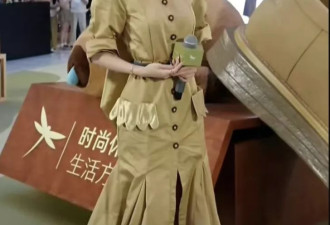 36岁杨颖上海商场露面：穿3年前的高定礼服