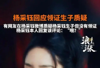 杨采钰回应网友“生孩子但没领证”质疑
