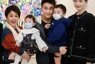 奚梦瑶接娃放学，大儿子正脸曝光，遗传妈妈好基因，又高又帅