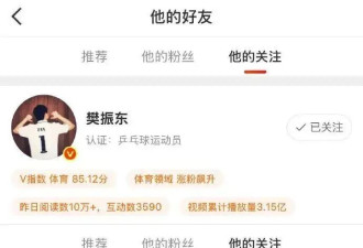 樊振东倪妮互关冲上热搜，此前倪妮曾表示自己很欣赏对方，但完全不认识