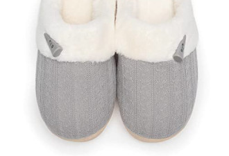 6.4 折, Women's Slip on Fuzzy Memory Foam