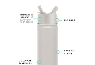 6.5 折, Simple Modern Water Bottle with Straw