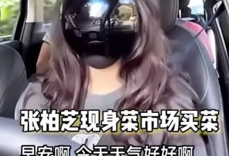 张柏芝低调现身菜市场，一脸素颜毫无架子