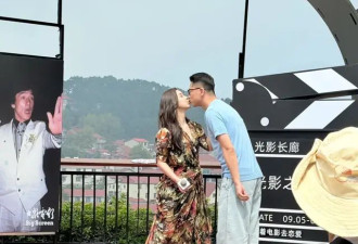 李小萌生图曝光，身材一般小腿胖的没脚踝，穿高跟鞋才到王雷下巴