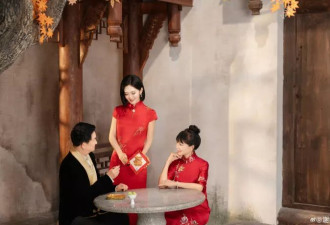 谢娜晒一家三口全家福：四十多年来第一次