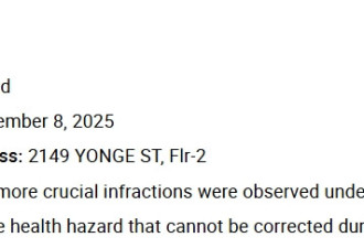 多伦多Yonge街知名超市突遭勒令关门！
