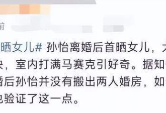 孙怡离婚后搬入新家,女儿罕见露脸录综艺,五官更像董子健