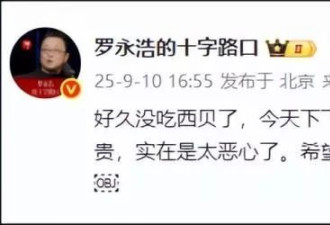 “几乎全是预制菜”罗永浩发文吐槽西贝，结果...