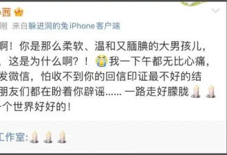 众星悼念于朦胧！刘雨昕不敢置信 孙茜等辟谣到崩溃 刘芮麟痛心
