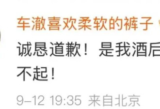 乃万愤怒发文称“我不是小三”！车澈诚恳道歉：是我酒后失态，对不起