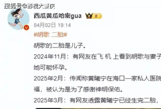 胡歌老婆朋友圈疑曝光：承认已生下二胎弟弟，透露女儿将上幼儿园