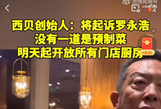 西贝四连杀，刀刀捅自己