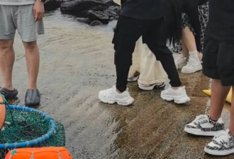 汪峰和森林北现身济州岛度假，雨中共撑一把伞
