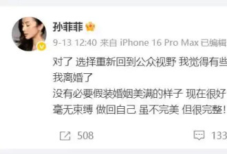 孙菲菲官宣离婚才2天 恶心一幕发生了