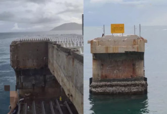 三亚网红跳水点断桥装满防盗刺？当地文旅回应