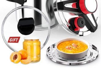 7.9 折, 3 in-1 304不锈钢压力锅6 L/6.3 QT：[防爆]