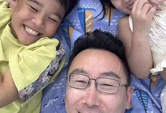 陆川晒儿女正脸照，9岁儿子与3岁女儿酷似妈妈蝴蝶