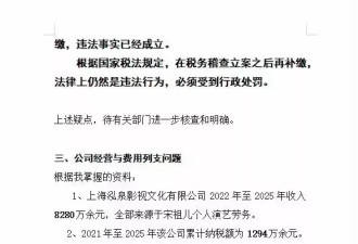 宋祖儿又出事了，网友再次实名举报