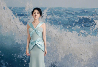 杨幂这身材比例太顶了，一袭冰蓝长裙“乘风破浪”，美得像25岁