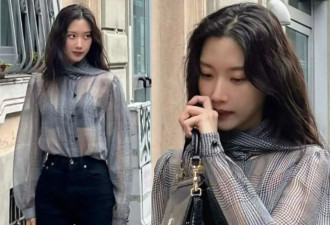 韩国网友审美真单一！文佳英穿睡裙走机场遭审判，一点不透惨遭骂