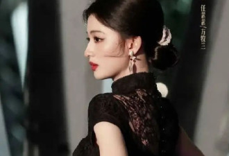 172大美女王楚然穿旗袍绝了！4套旗袍黑色冷艳粉色楚楚可怜，民国名媛感