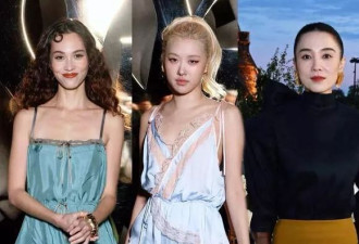 57岁邓文迪在巴黎看秀！穿印花裙尽显东方美