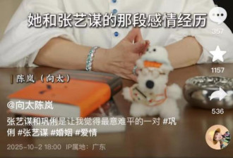 向太曝张艺谋巩俐分手内幕:巩俐嫁人张艺谋哭一夜