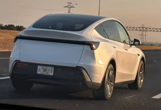 廉价版特斯拉Model Y无伪装谍照