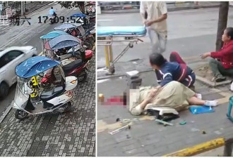 湖北轿车失控横扫地摊致5死8伤 现场惨况曝光