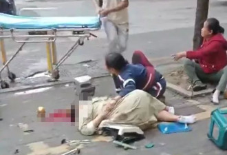湖北轿车失控横扫地摊致5死8伤 现场惨况曝光
