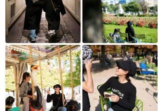 孙俪带女儿飞巴黎参加时装周，小花背影好像她