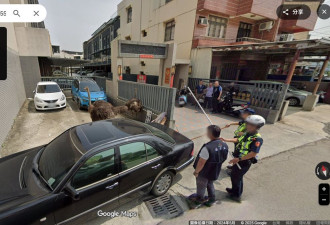 Google街景再添奇景：警察围捕鸵鸟
