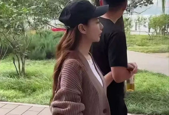 汪小菲马筱梅公园划船，女方大热天穿针织衫引热议