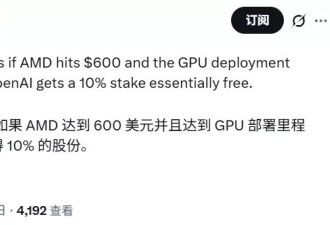 股权换采购：AMD与OpenAI的协议是“历史罕见”