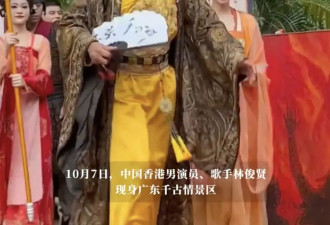64岁演员林俊贤景区打工！和游客热情互动，曾被誉为“最帅李世民”