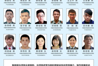 悬赏征集线索！18名台湾军方违法核心骨干曝光