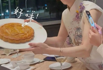 方媛挺巨肚和家人过中秋，并提前为郭富城庆生