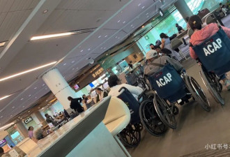 温哥华飞香港航班大乱！大批印度人轮椅排队，狂吃特殊餐