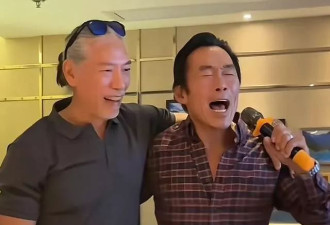 香港两大“东星狠人”聚会，张耀扬满头银发太帅气