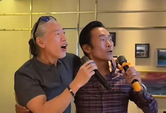 香港两大“东星狠人”聚会，张耀扬满头银发太帅气