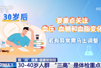 你的体检可能白做了！各年龄段“必查项”差别巨大，现在看还不晚